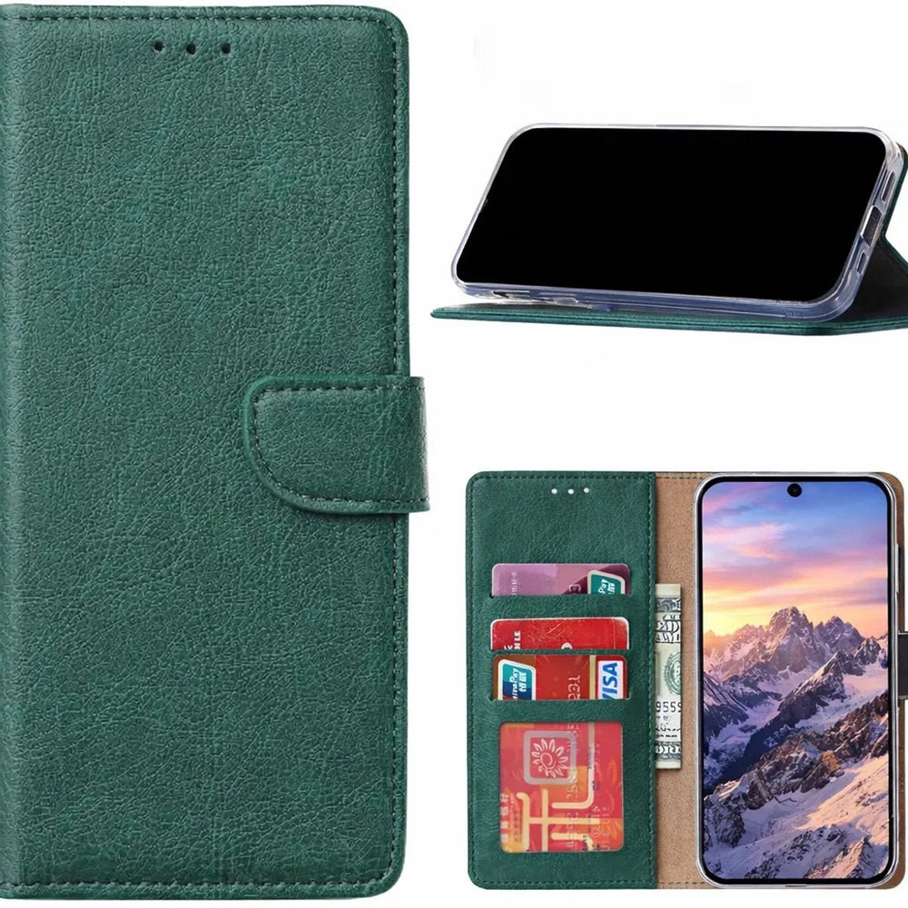 Samsung Galaxy S26 Plus - Groen - Portemonnee Hoesje met 3 Kaartvakken & Magnetische Sluiting-Ilumina Benelux