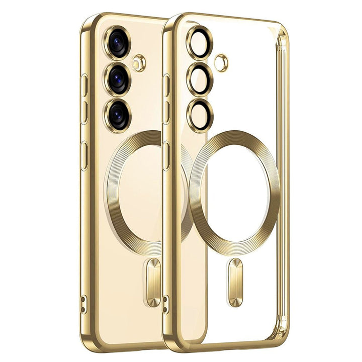 Samsung Galaxy S26 Hoesjes – MagSafe Compatible – Ingebouwde Camera Lens Protector - Goud-Ilumina Benelux
