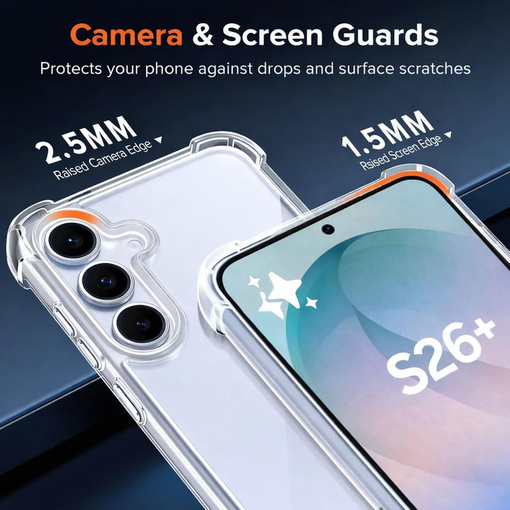 Samsung Galaxy S26 Plus Hoesjes - Siliconen Backcover - Schokbestendig - Transparant-Ilumina Benelux