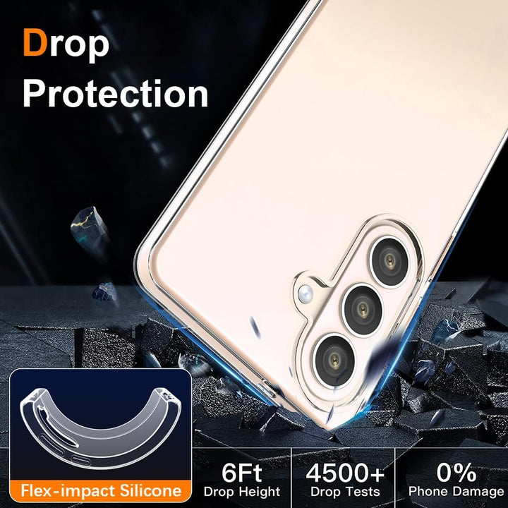 Samsung Galaxy S26 Plus Hoesjes - Siliconen Backcover - Soft Touch - Transparant - Met 2x Screenprotectors-Ilumina Benelux