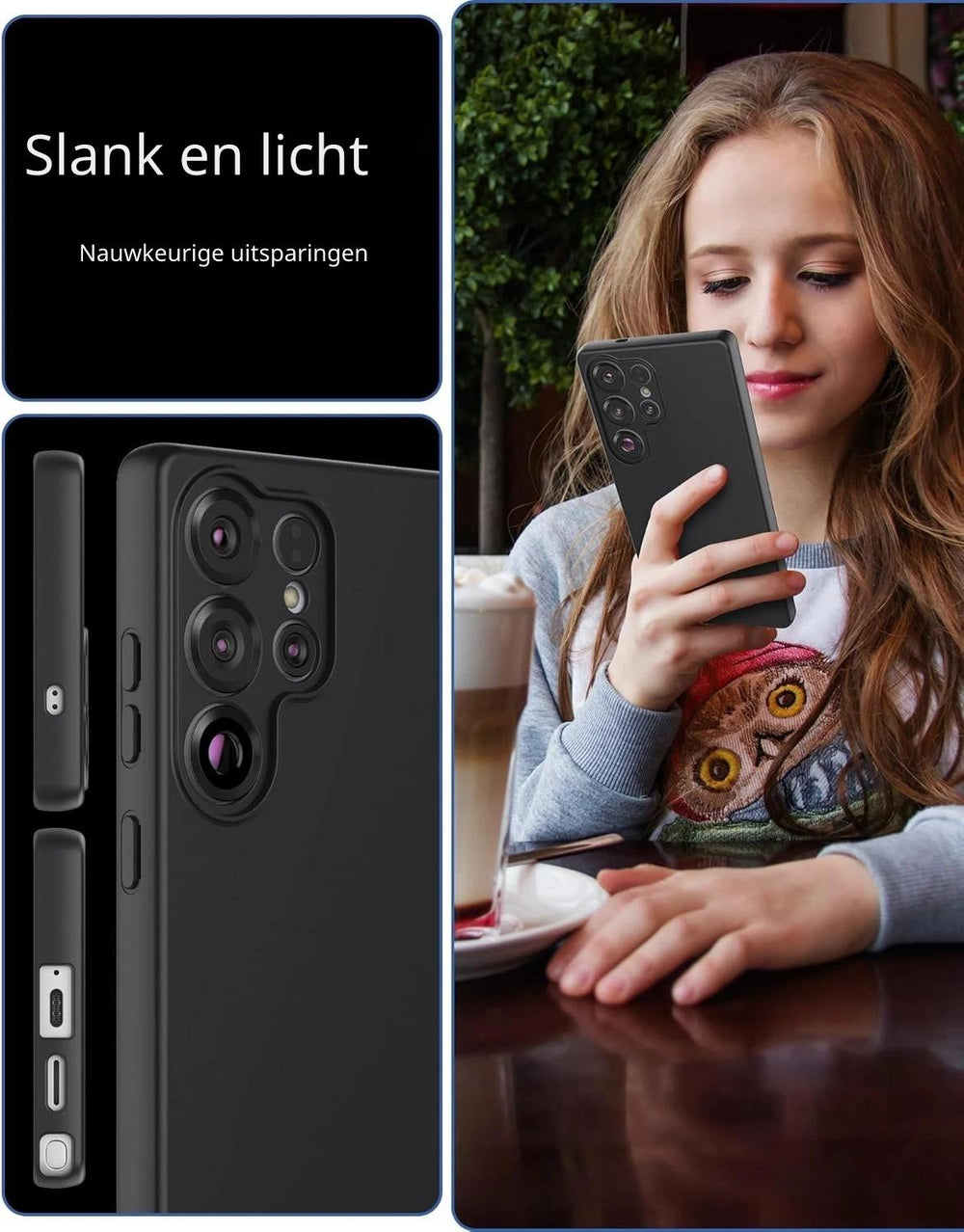 Samsung Galaxy S26 Plus Hoesjes - Siliconen Backcover - Soft Touch - Schokbestendig - Zwart-Ilumina Benelux