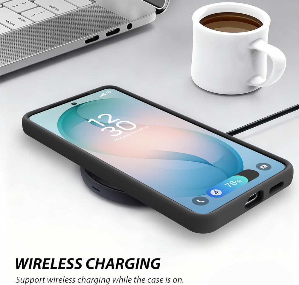 Samsung Galaxy S26 Plus Hoesjes - Siliconen Backcover - Soft Touch - Schokbestendig - Zwart-Ilumina Benelux