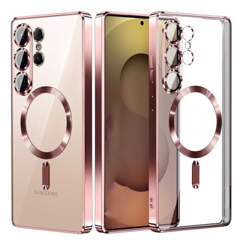 Samsung Galaxy S26 Ultra Hoesjes – MagSafe Compatible – Ingebouwde Camera Lens Protector - Roségoud-Hoesjes-Ilumina Benelux