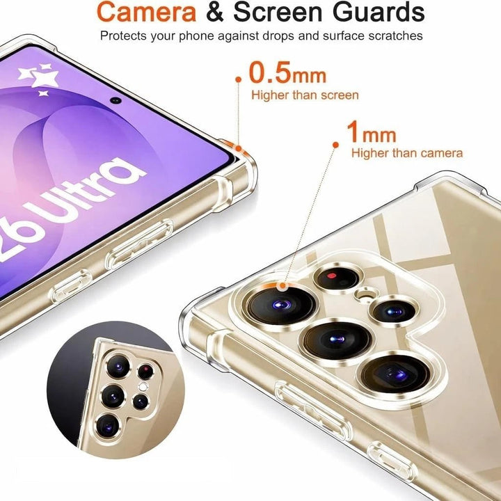 Samsung Galaxy S26 Ultra Hoesjes - Siliconen Backcover - Schokbestendig - Transparant-Ilumina Benelux