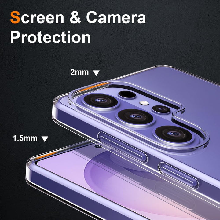 Samsung Galaxy S26 Ultra Hoesjes - Siliconen Backcover - Soft Touch - Transparant - Met 2x Screenprotectors-Ilumina Benelux