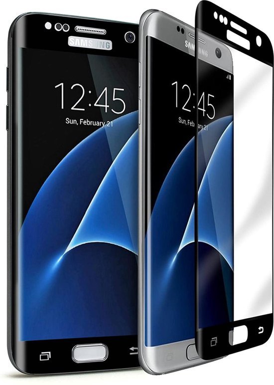 Samsung Galaxy S7 Edge Screenprotector Full Cover – 9H Gehard Glas – 2-Pack-Ilumina Benelux