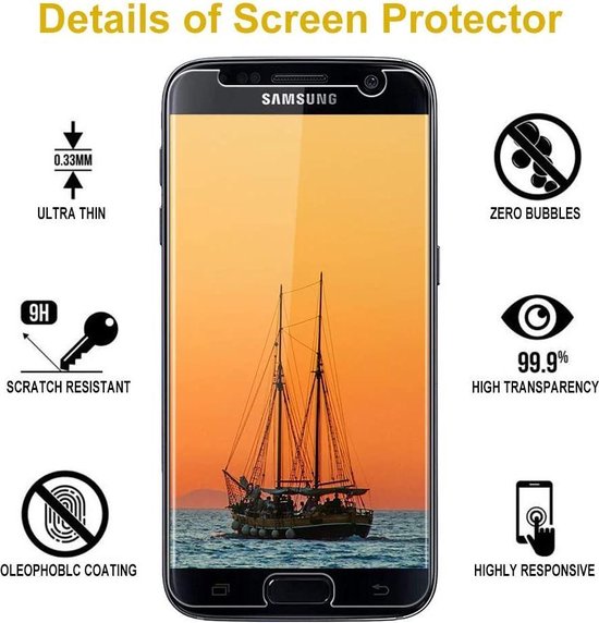 Samsung Galaxy S7 Screenprotector Gehard 9H – Anti Kras – 3-Pack-Ilumina Benelux