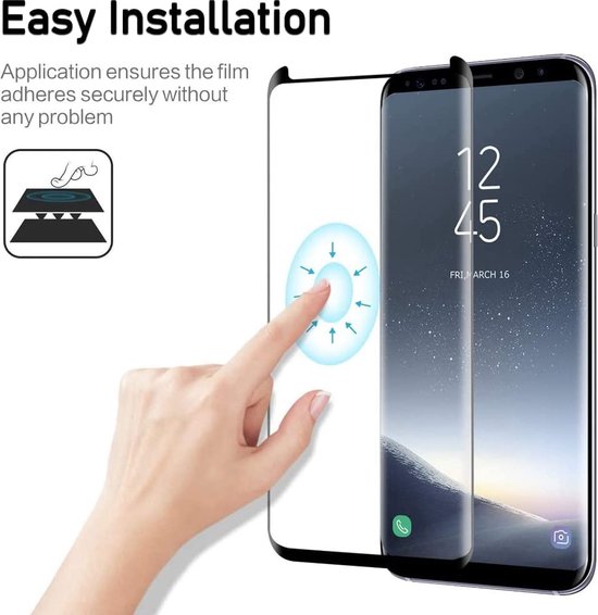 Samsung Galaxy S8 Plus Screenprotector Full Cover – 9H Gehard Glas – 4-Pack-Ilumina Benelux