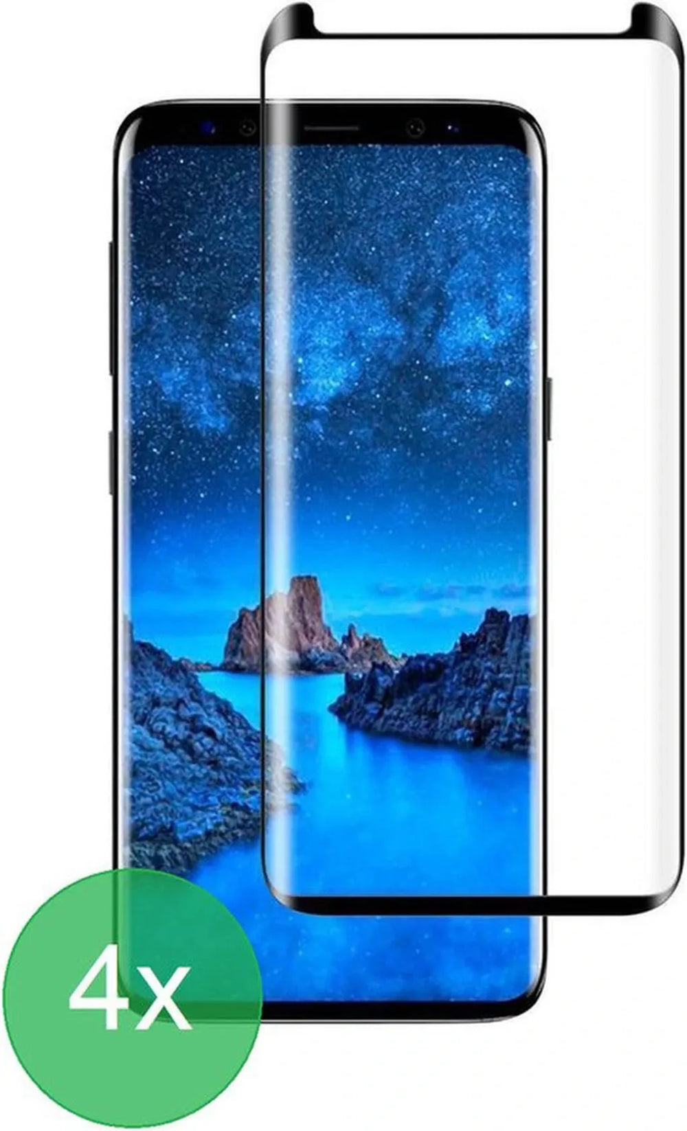 Samsung Galaxy S9 Plus Screenprotector Full Cover Screenprotector Gehard 9H – 4-Pack-Ilumina Benelux