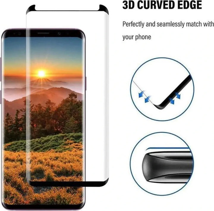 Samsung Galaxy S9 Screenprotector Full Cover – 9H Gehard Glas – 2-Pack-Ilumina Benelux