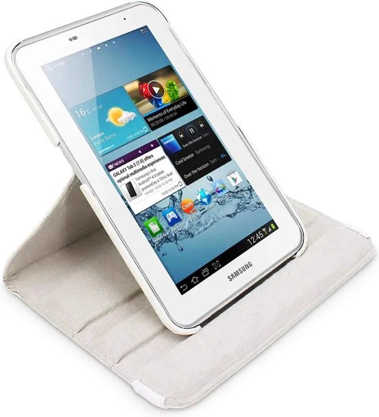 Samsung Galaxy Tab 2 7.0 P3100/P3113 Hoesjes – 360° draaibaar – Multi-stand – Rood-Tablethoesjes-Ilumina Benelux
