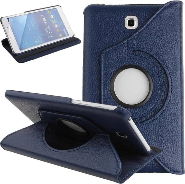 Samsung Galaxy Tab 3 7.0 (SM-T210/T215/P3200) Hoesjes – 360° draaibaar – Multi-stand – Donkerblauw-Tablethoesjes-Ilumina Benelux