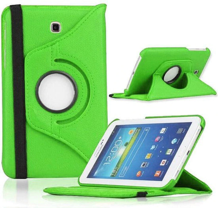 Samsung Galaxy Tab 3 7.0 (SM-T210/T215/P3200) Hoesjes – 360° draaibaar – Multi-stand – Groen-Tablethoesjes-Ilumina Benelux