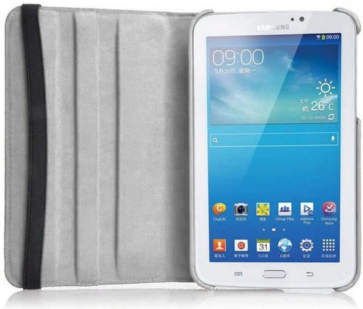 Samsung Galaxy Tab 3 7.0 (SM-T210/T215/P3200) Hoesjes – 360° draaibaar – Multi-stand – Wit-Tablethoesjes-Ilumina Benelux