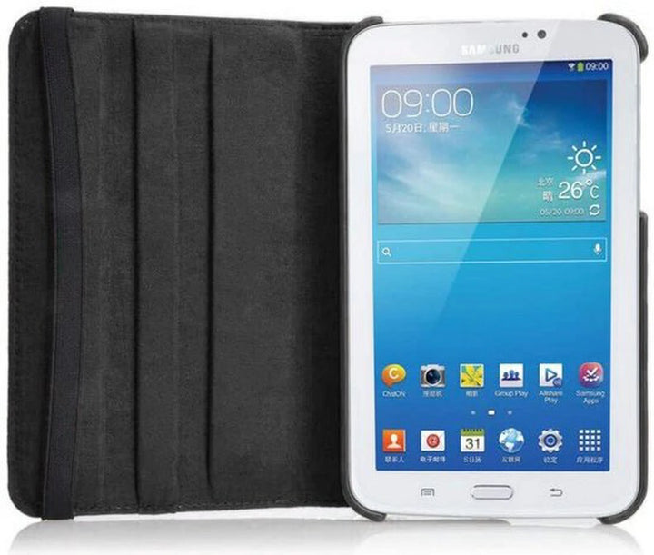 Samsung Galaxy Tab 3 7.0 (SM-T210/T215/P3200) Hoesjes – 360° draaibaar – Multi-stand – Zwart-Tablethoesjes-Ilumina Benelux