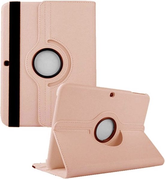 Samsung Galaxy Tab 4 10.1 Hoesjes – 360° draaibaar – Standfunctie – SM-T530/T531/T535 – Roségoud-Tablethoesjes-Ilumina Benelux