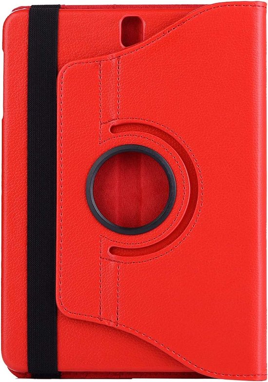 Samsung Galaxy Tab 4 8.0 SM-T330/T331/T335 Hoesjes – 360° draaibaar – Multi-stand – Rood-Tablethoesjes-Ilumina Benelux