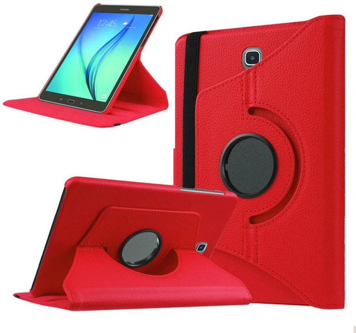 Samsung Galaxy Tab A 10.1 2016 SM-T580 Hoesjes – 360° draaibaar – Multi-stand – Rood-Tablethoesjes-Ilumina Benelux