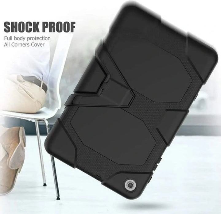 Samsung Galaxy Tab A 10.1 (2019) SM-T510/T515 – Extreme Armor Case Hoesjes – Schokbestendig – Zwart-Tablethoesjes-Ilumina Benelux
