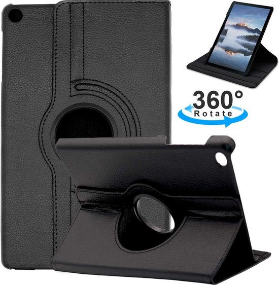 Samsung Galaxy Tab A 10.1 2019 T510/T515 Hoesjes – 360° draaibaar – Multi-stand – Zwart-Tablethoesjes-Ilumina Benelux