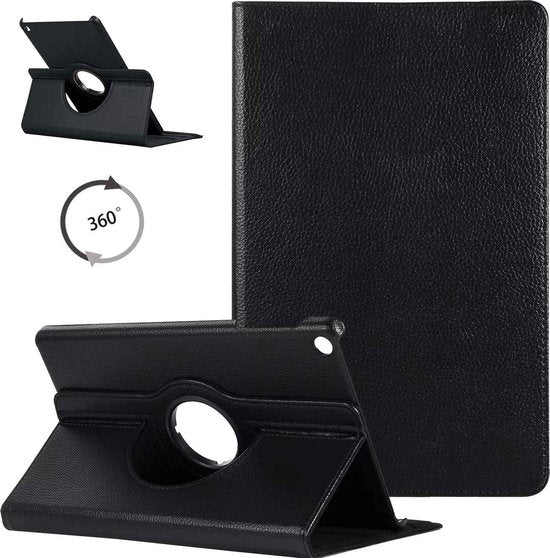 Samsung Galaxy Tab A 10.1 2019 T510/T515 Hoesjes – 360° draaibaar – Multi-stand – Zwart-Tablethoesjes-Ilumina Benelux