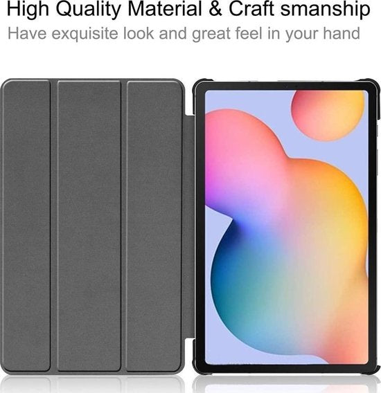 Samsung Galaxy Tab A 10.1 2019 – Tri-Fold Cover – Ultraslank – Standfunctie – Zwart-Tablethoesjes-Ilumina Benelux