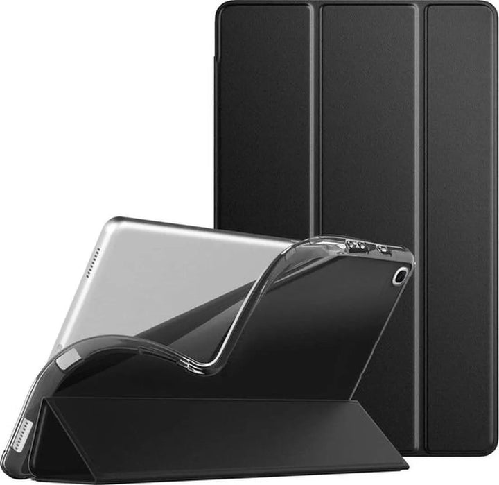 Samsung Galaxy Tab A 10.1 T510/T515 (2019) – Tri-Fold Book Cover – Soft silicone houder – Zwart-Tablethoesjes-Ilumina Benelux