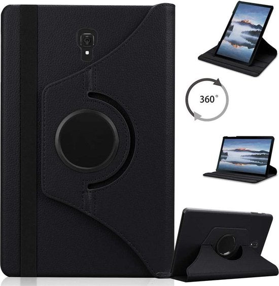 Samsung Galaxy Tab A 10.5 T590/T595 (2018) Hoesjes – 360° draaibaar – Multi-stand – Zwart-Tablethoesjes-Ilumina Benelux