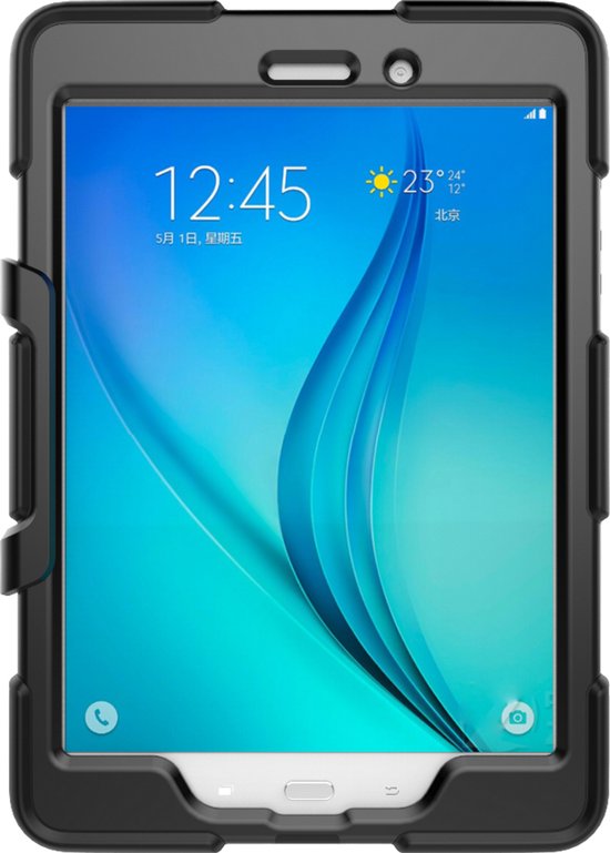 Samsung Galaxy Tab A 8.0 2019 (SM-T290/T295) Hoesjes – Schokbestendig – Kickstand – Zwart-Tablethoesjes-Ilumina Benelux