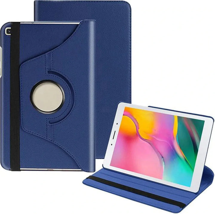 Samsung Galaxy Tab A 8.0 2019 T290 Hoesjes – 360° draaibaar – Standfunctie – Donkerblauw-Tablethoesjes-Ilumina Benelux