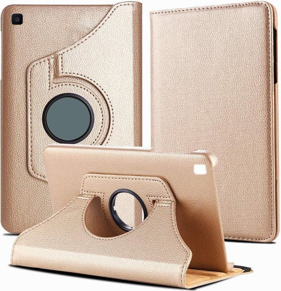 Samsung Galaxy Tab A 8.0 2019 T290 Hoesjes – 360° draaibaar – Standfunctie – Goud-Tablethoesjes-Ilumina Benelux