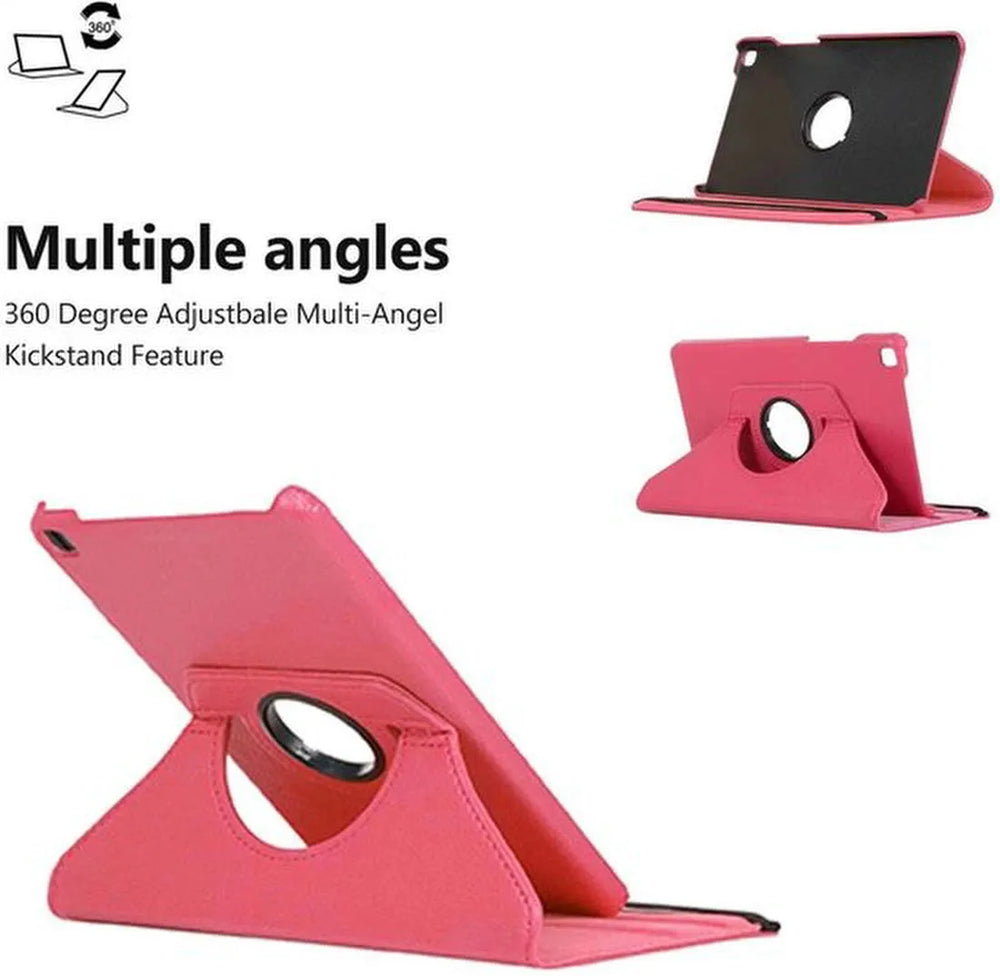 Samsung Galaxy Tab A 8.0 2019 T290 Hoesjes – 360° draaibaar – Standfunctie – Hot Pink-Tablethoesjes-Ilumina Benelux