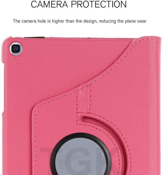 Samsung Galaxy Tab A 8.0 2019 T290 Hoesjes – 360° draaibaar – Standfunctie – Hot Pink-Tablethoesjes-Ilumina Benelux