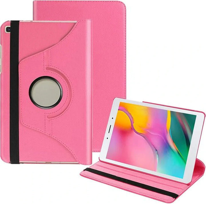 Samsung Galaxy Tab A 8.0 2019 T290 Hoesjes – 360° draaibaar – Standfunctie – Hot Pink-Tablethoesjes-Ilumina Benelux
