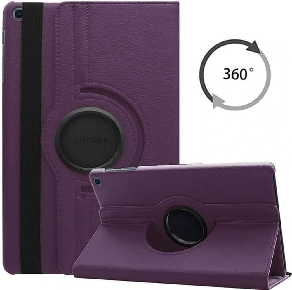 Samsung Galaxy Tab A 8.0 (2019) T290/T295 Hoesjes – 360° draaibaar – Multi-stand – Paars-Tablethoesjes-Ilumina Benelux