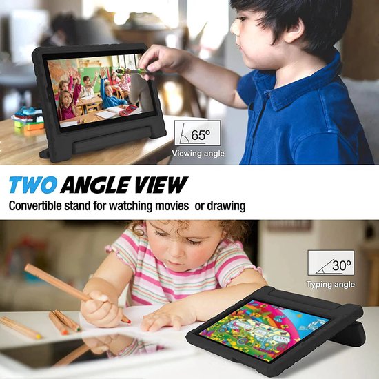 Samsung Galaxy Tab A 8.0 2019 (T290/T295) – Kinder Hoesjes – Schokbestendig – Zwart-Tablethoesjes-Ilumina Benelux