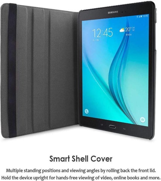 Samsung Galaxy Tab A 9.7 T550 – Multi Stand Case Hoesjes – 360° draaibaar – Roségoud-Tablethoesjes-Ilumina Benelux