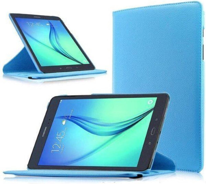Samsung Galaxy Tab A 9.7 T550/T555 Hoesjes – 360° draaibaar – Multi-stand – Lichtblauw-Tablethoesjes-Ilumina Benelux