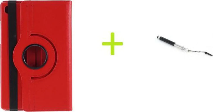 Samsung Galaxy Tab A7 10.4 (2020) Hoesjes – 360° draaibaar – Multi-stand – Inclusief Stylus – Rood-Tablethoesjes-Ilumina Benelux