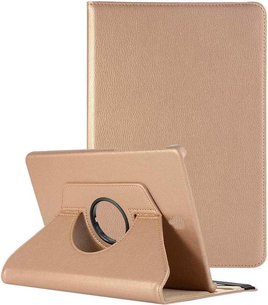 Samsung Galaxy Tab A7 10.4 (2020) – Multi Stand Case Hoesjes – 360° draaibaar – Goud-Tablethoesjes-Ilumina Benelux