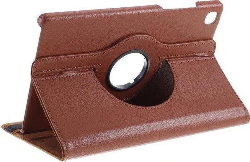 Samsung Galaxy Tab A7 10.4 (2020) – Multi Stand Case Hoesjes – 360° draaibaar – Met Stylus – Bruin-Tablethoesjes-Ilumina Benelux