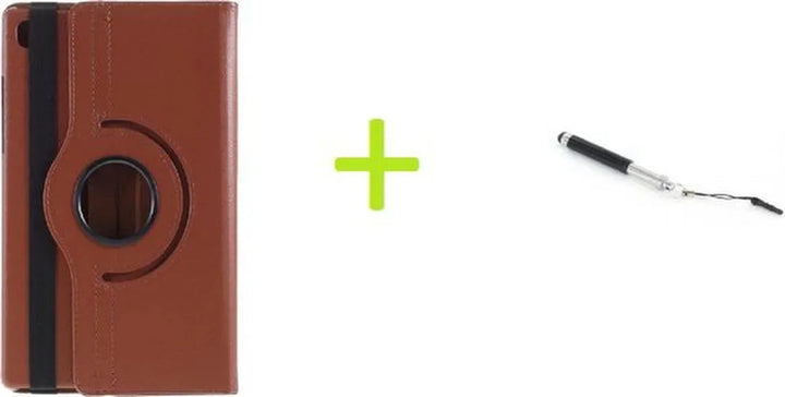 Samsung Galaxy Tab A7 10.4 (2020) – Multi Stand Case Hoesjes – 360° draaibaar – Met Stylus – Bruin-Tablethoesjes-Ilumina Benelux