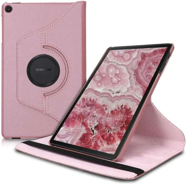 Samsung Galaxy Tab A7 10.4 (2020) – Multi-stand Hoesjes – 360° draaibaar – Roségoud-Tablethoesjes-Ilumina Benelux