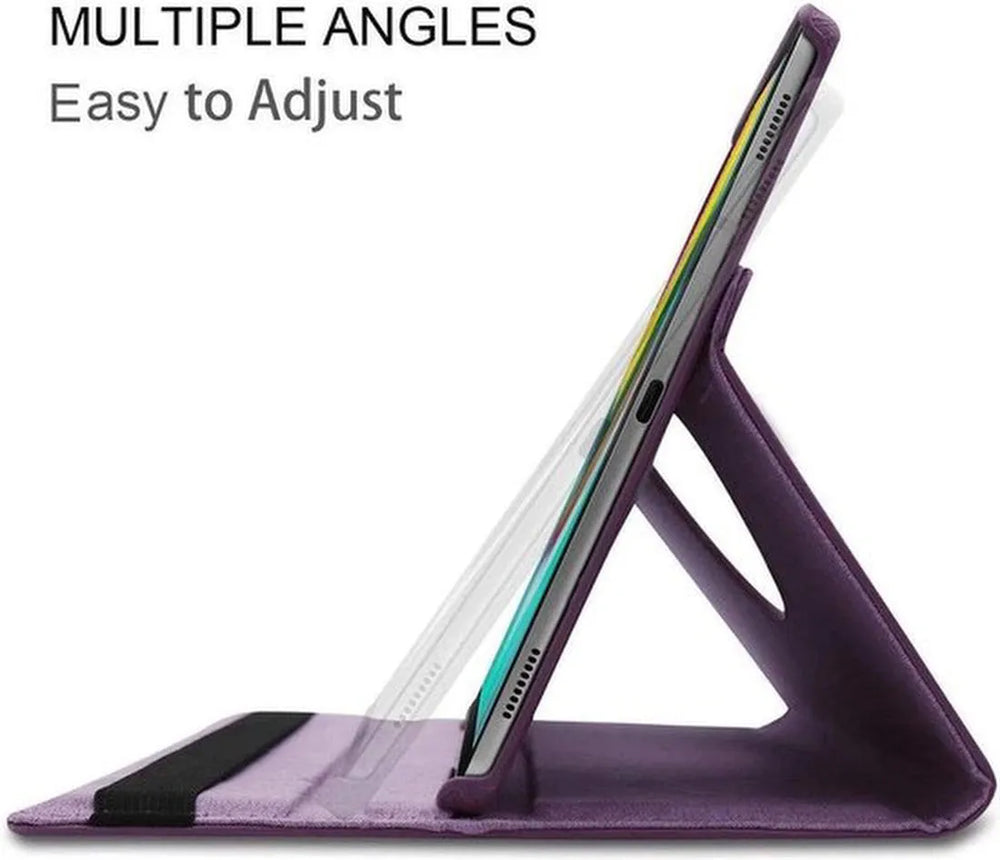 Samsung Galaxy Tab A7 10.4 (2020) SM-T500/T505/T507 Hoesjes – 360° draaibaar – Standfunctie – Paars-Tablethoesjes-Ilumina Benelux