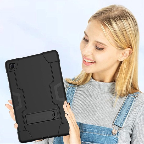 Samsung Galaxy Tab A7 10.4 2020 (SM-T500/T505/T507) Hoesjes – Schokbestendig – Standfunctie – Zwart-Tablethoesjes-Ilumina Benelux