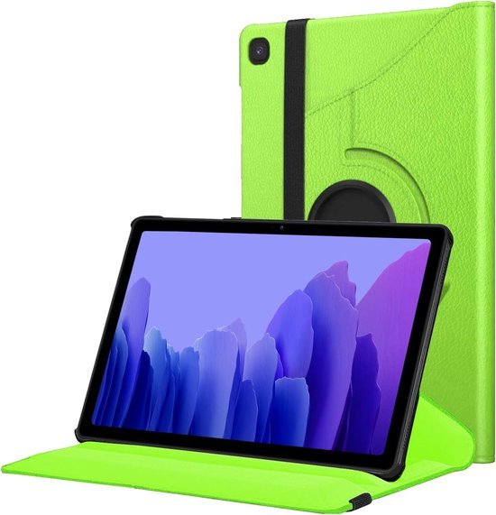 Samsung Galaxy Tab A7 10.4 (2020) T500/T505/T507 Hoesjes – 360° draaibaar – Multi-stand – Groen-Tablethoesjes-Ilumina Benelux
