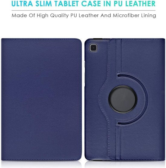 Samsung Galaxy Tab A7 10.4 (2020) T500/T505/T507 Hoesjes – 360° draaibaar – Standfunctie – Donkerblauw-Tablethoesjes-Ilumina Benelux