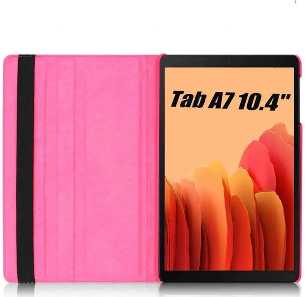 Samsung Galaxy Tab A7 10.4 (2020) T500/T505/T507 Hoesjes – 360° draaibaar – Standfunctie – Roze-Tablethoesjes-Ilumina Benelux