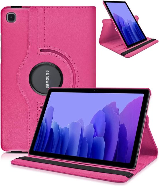 Samsung Galaxy Tab A7 10.4 (2020) T500/T505/T507 Hoesjes – 360° draaibaar – Standfunctie – Roze-Tablethoesjes-Ilumina Benelux