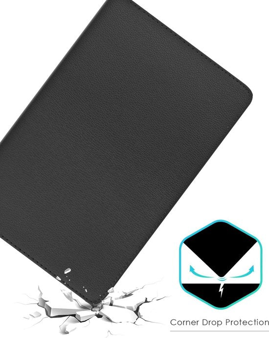 Samsung Galaxy Tab A7 10.4 (2020) T500/T505/T507 Hoesjes – 360° draaibaar – Standfunctie – Zwart-Tablethoesjes-Ilumina Benelux